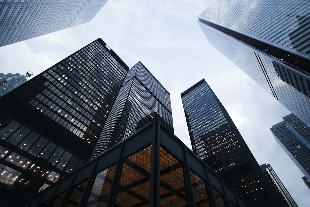 Modern commercial real estate building